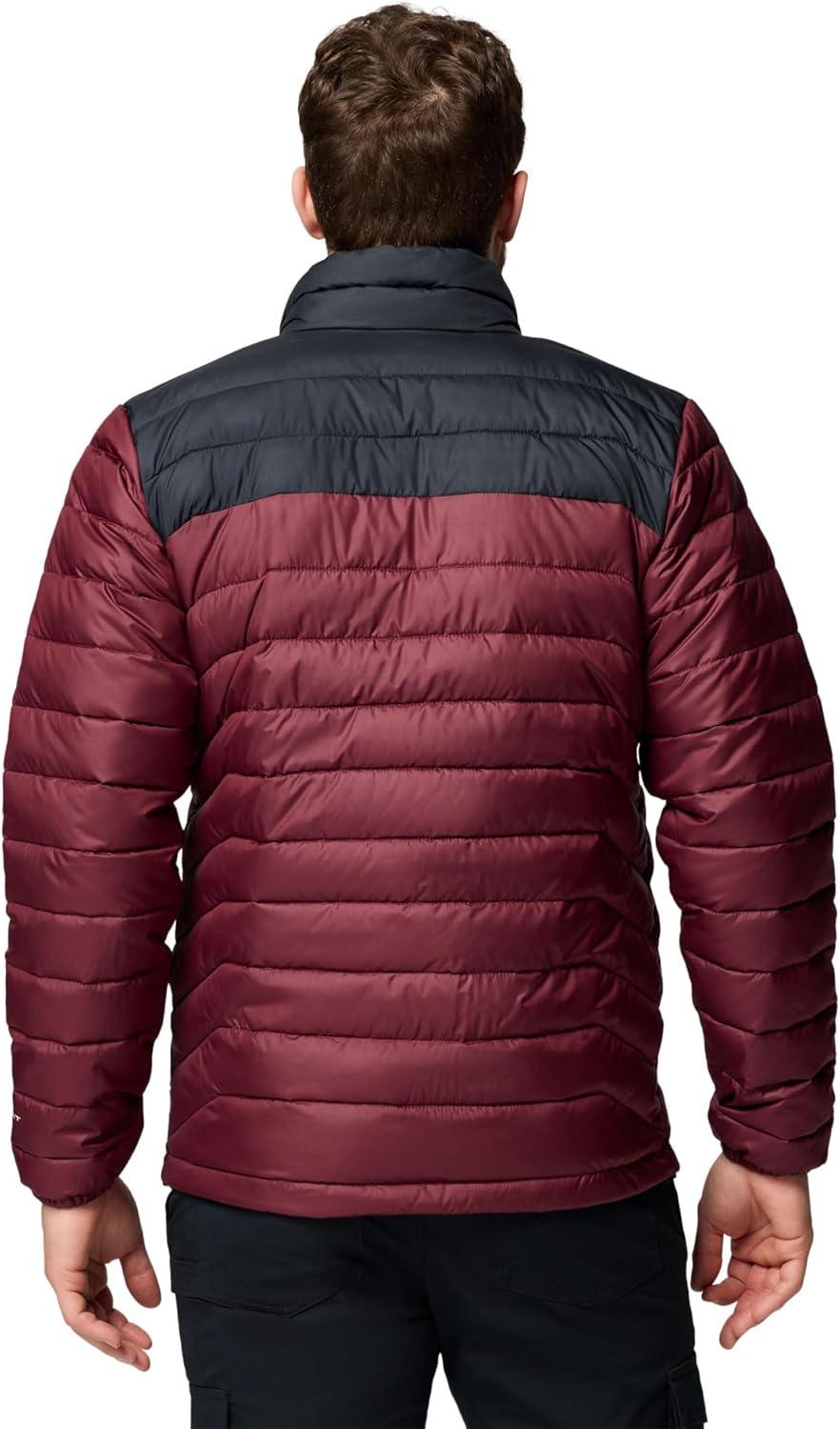 imageColumbia mens Powder Lite Ii JacketRich WineBlack