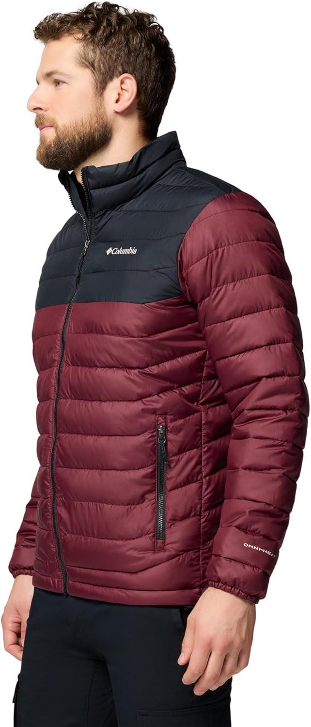imageColumbia mens Powder Lite Ii JacketRich WineBlack