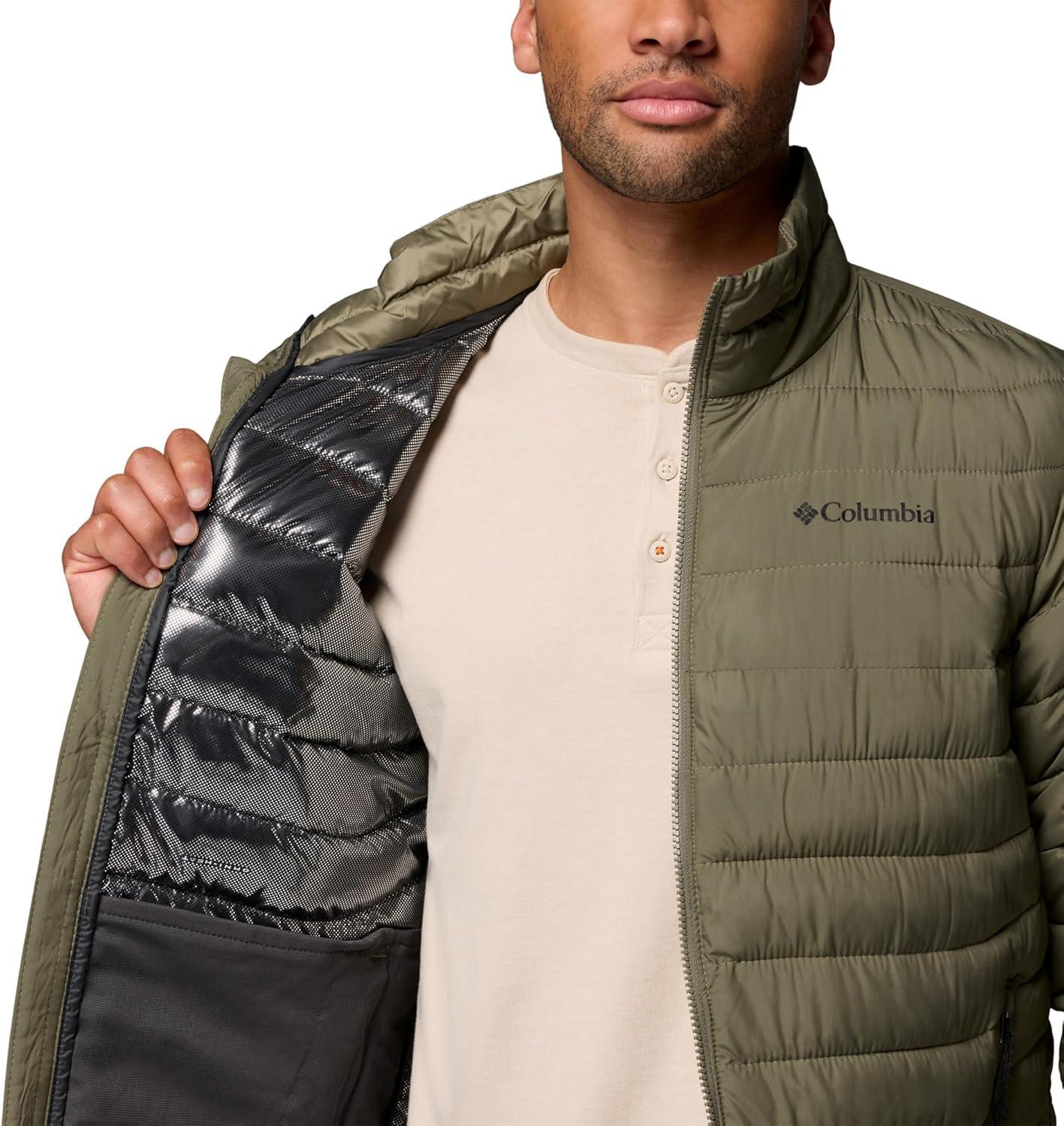 imageColumbia mens Powder Lite Ii JacketStone Green