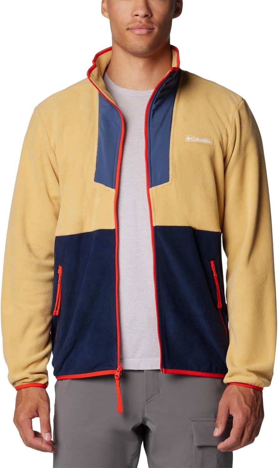 imageColumbia mens Sequoia Grove Full Zip FleeceLight CamelDark MountainCollegiate NavySpicy