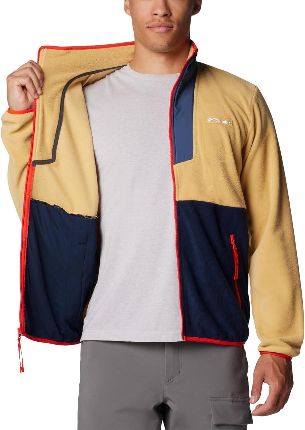 imageColumbia mens Sequoia Grove Full Zip FleeceLight CamelDark MountainCollegiate NavySpicy