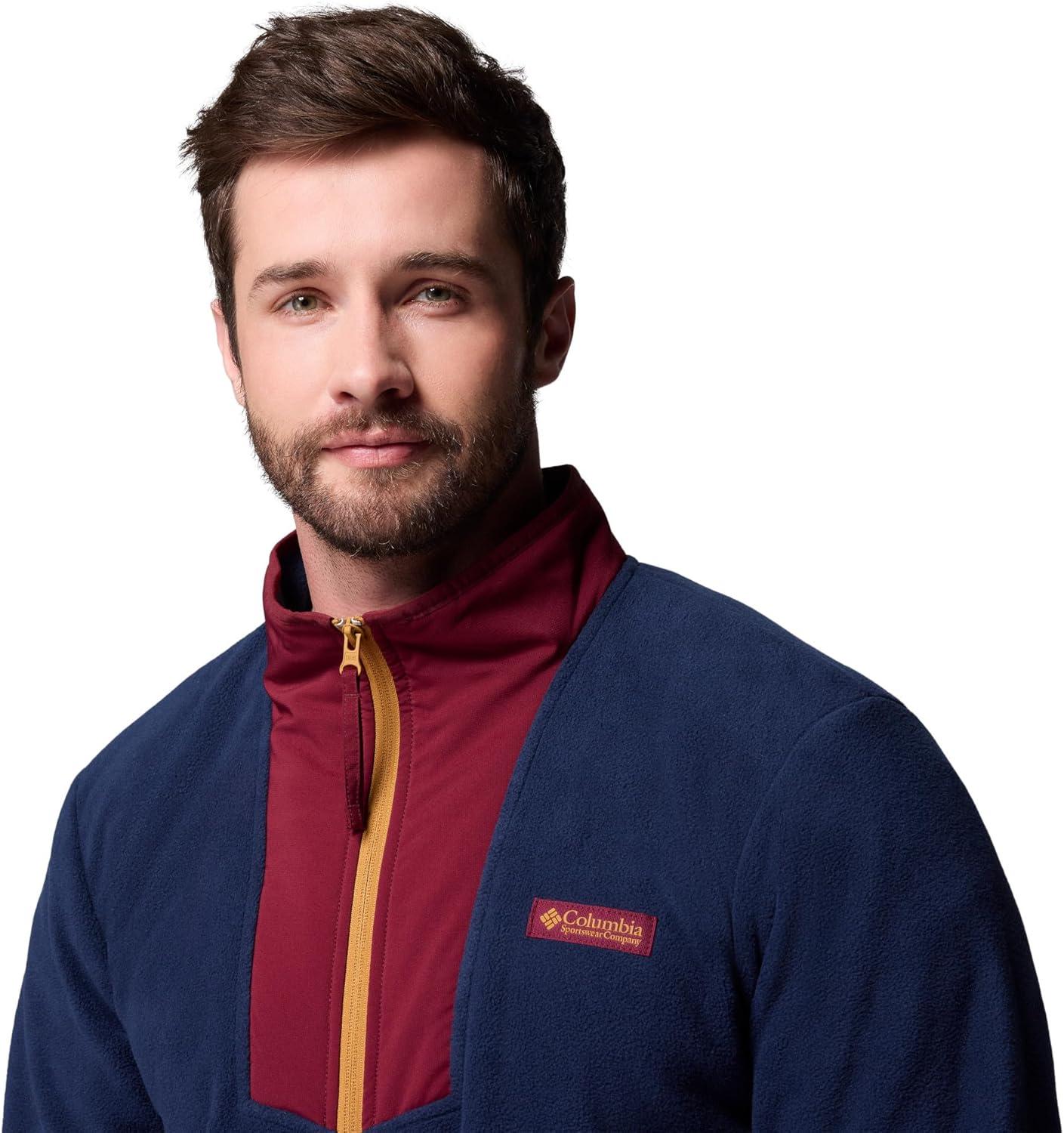 imageColumbia mens Sequoia Grove Full Zip FleeceRich WineCollegiate Navy