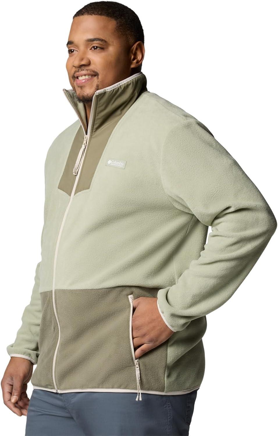 imageColumbia mens Sequoia Grove Full Zip FleeceSafariStone Green
