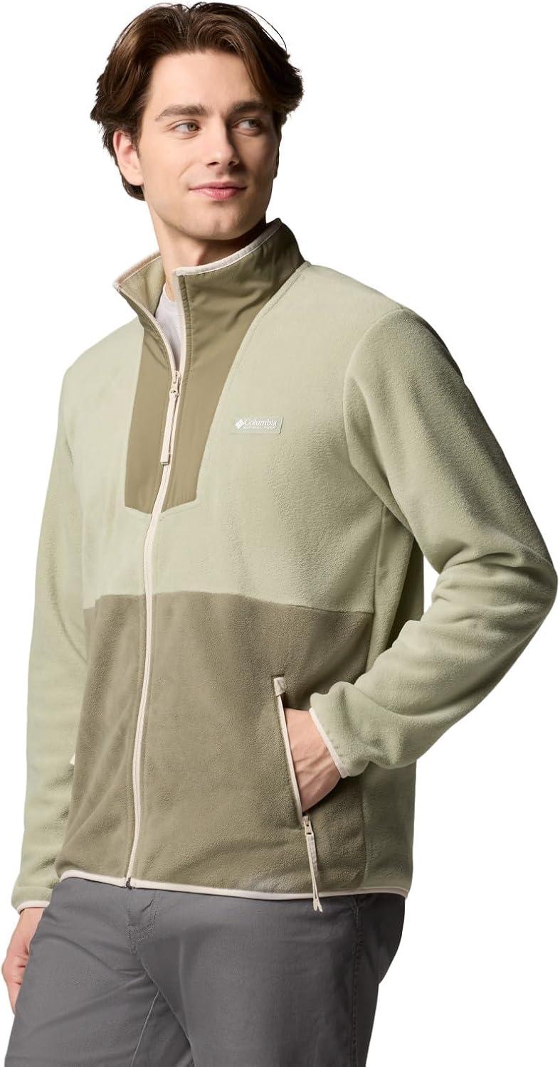 imageColumbia mens Sequoia Grove Full Zip FleeceSafariStone Green