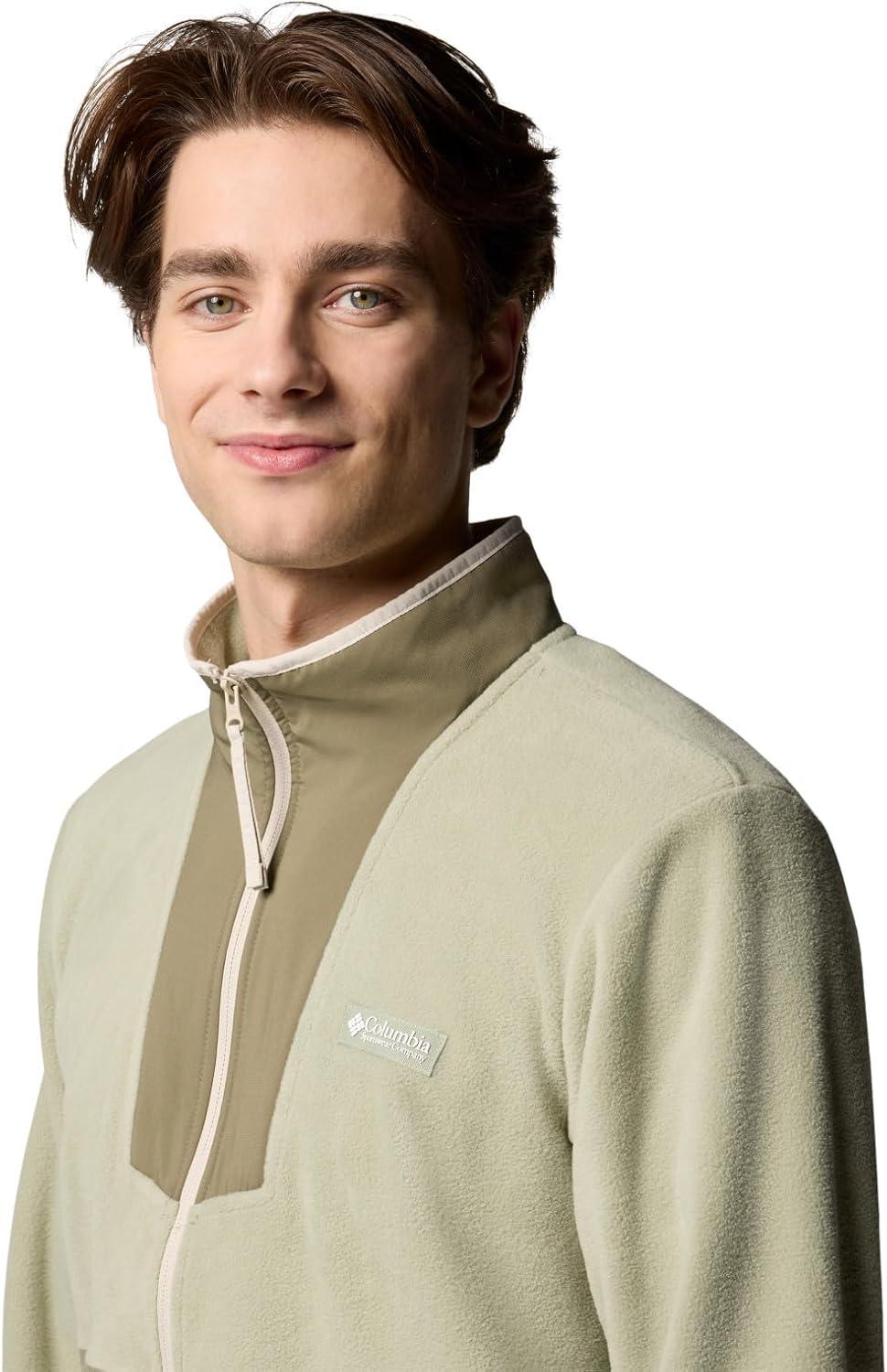 imageColumbia mens Sequoia Grove Full Zip FleeceSafariStone Green