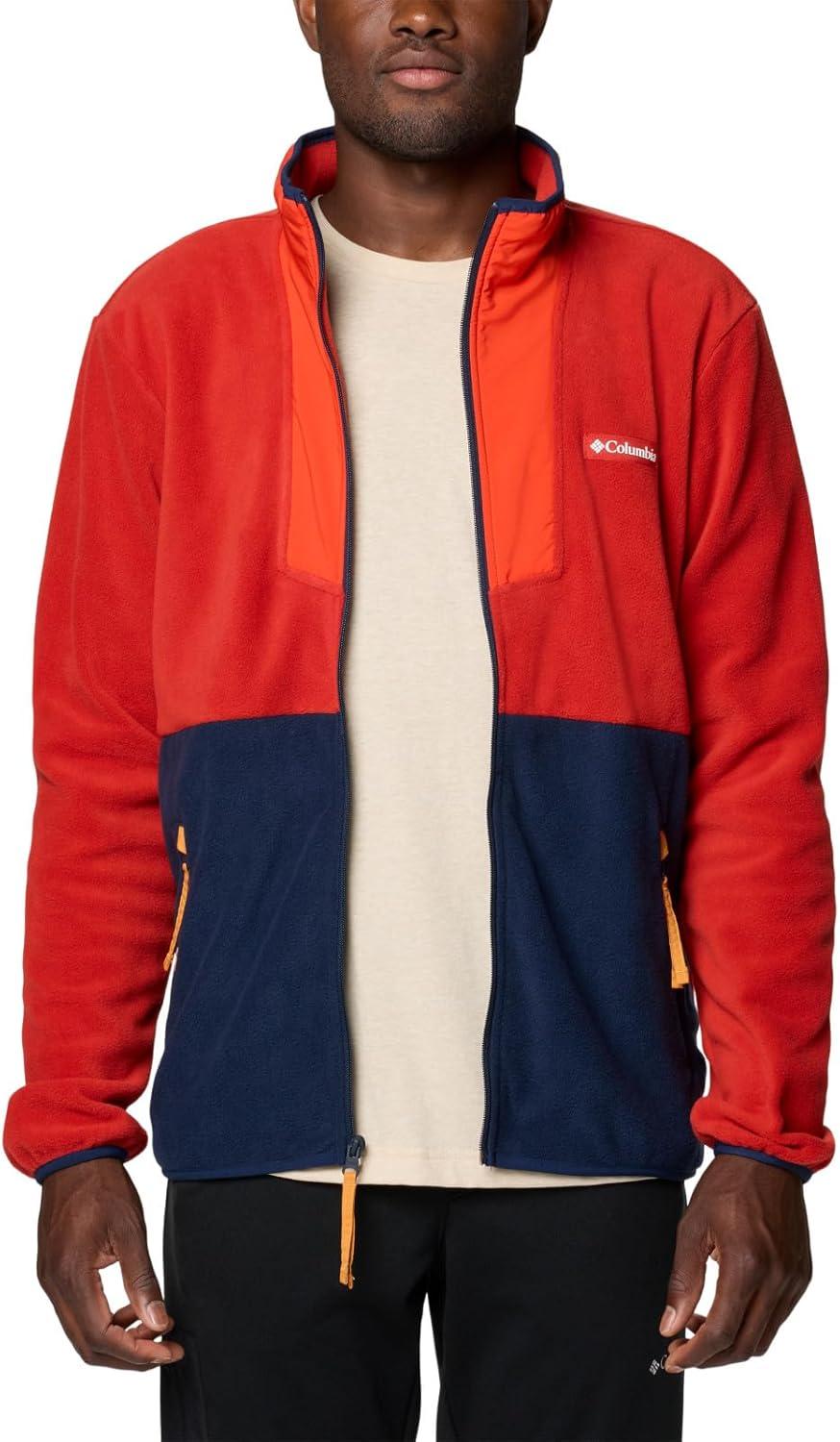 imageColumbia mens Sequoia Grove Full Zip FleeceSail RedSpicyCollegiate NavySunstone