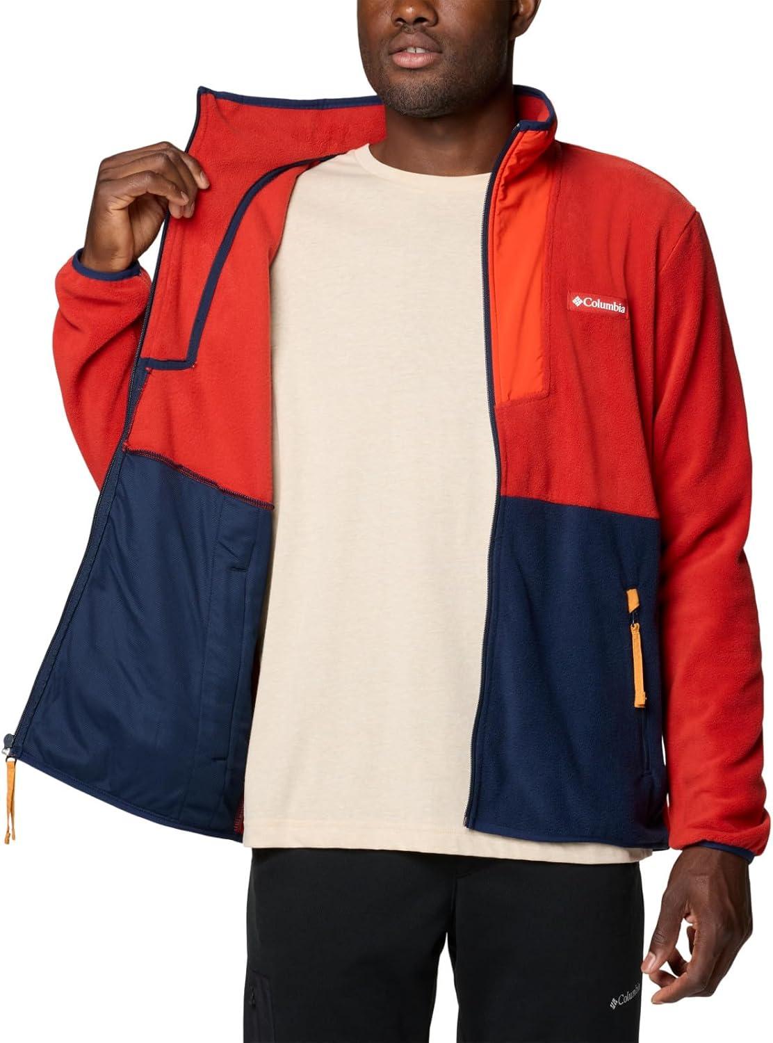 imageColumbia mens Sequoia Grove Full Zip FleeceSail RedSpicyCollegiate NavySunstone