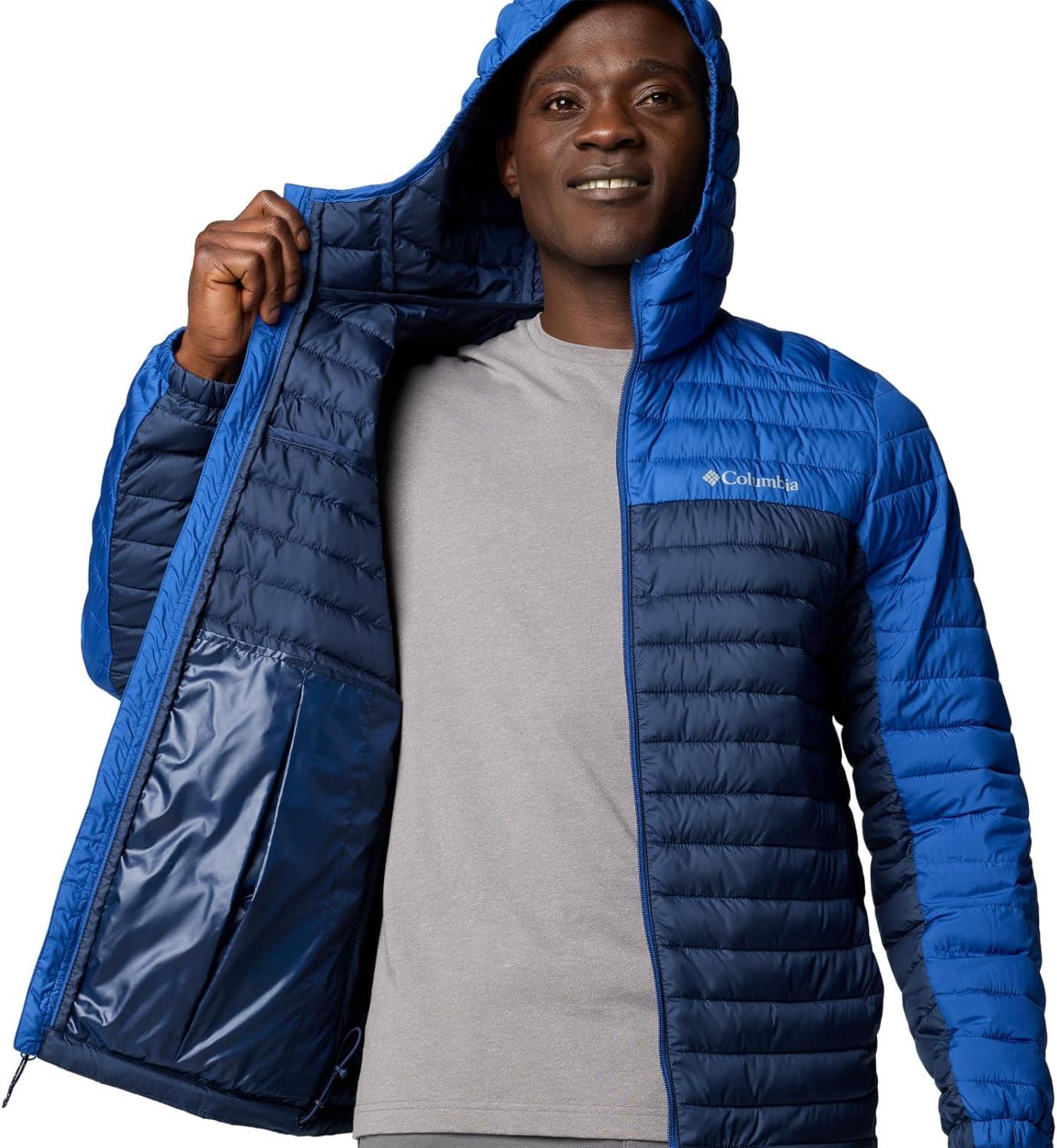 imageColumbia mens Silver Falls II Hooded JacketMountain BlueCollegiate Navy