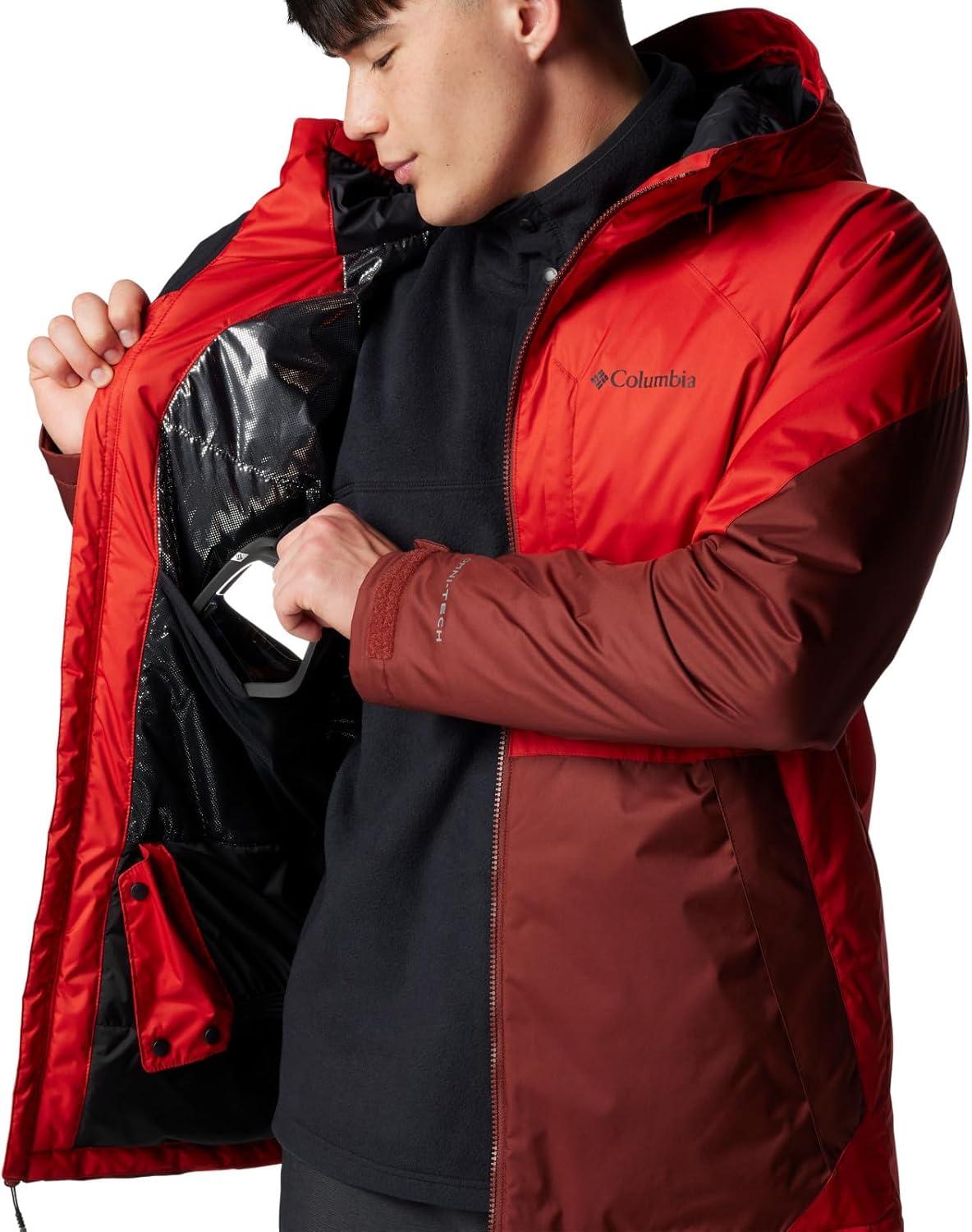 imageColumbia mens Snowy Summit JacketSail RedSpice
