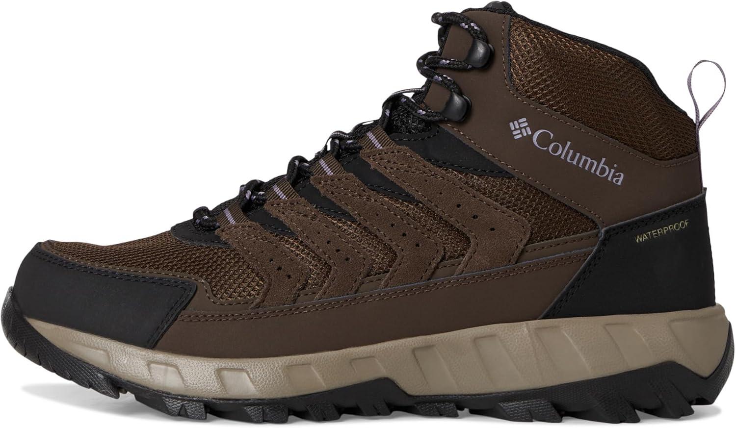 imageColumbia mens Strata Trail Mid WaterproofCordovanGranite Purple