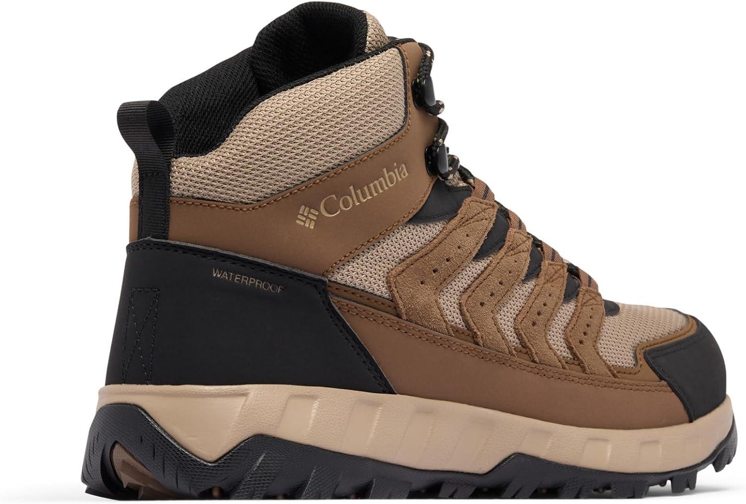 imageColumbia mens Strata Trail Mid WaterproofDark BrownKhaki Ii