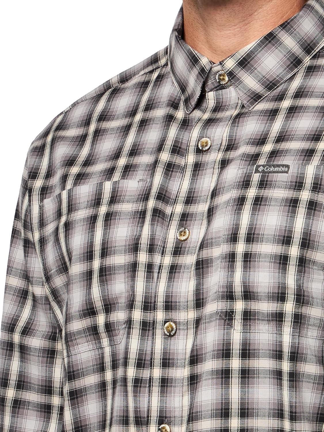 imageColumbia mens Vapor Ridge IV Long SleeveCity Grey Switch Back Tartan