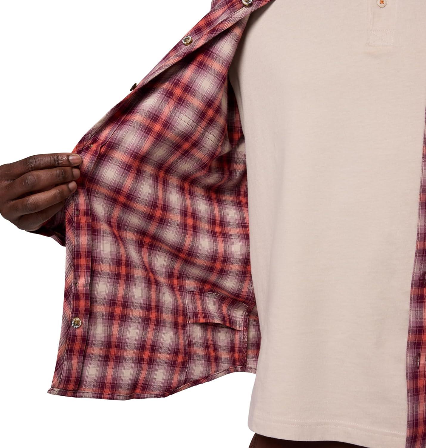 imageColumbia mens Vapor Ridge IV Long SleeveRich Wine Switch Black Tartan