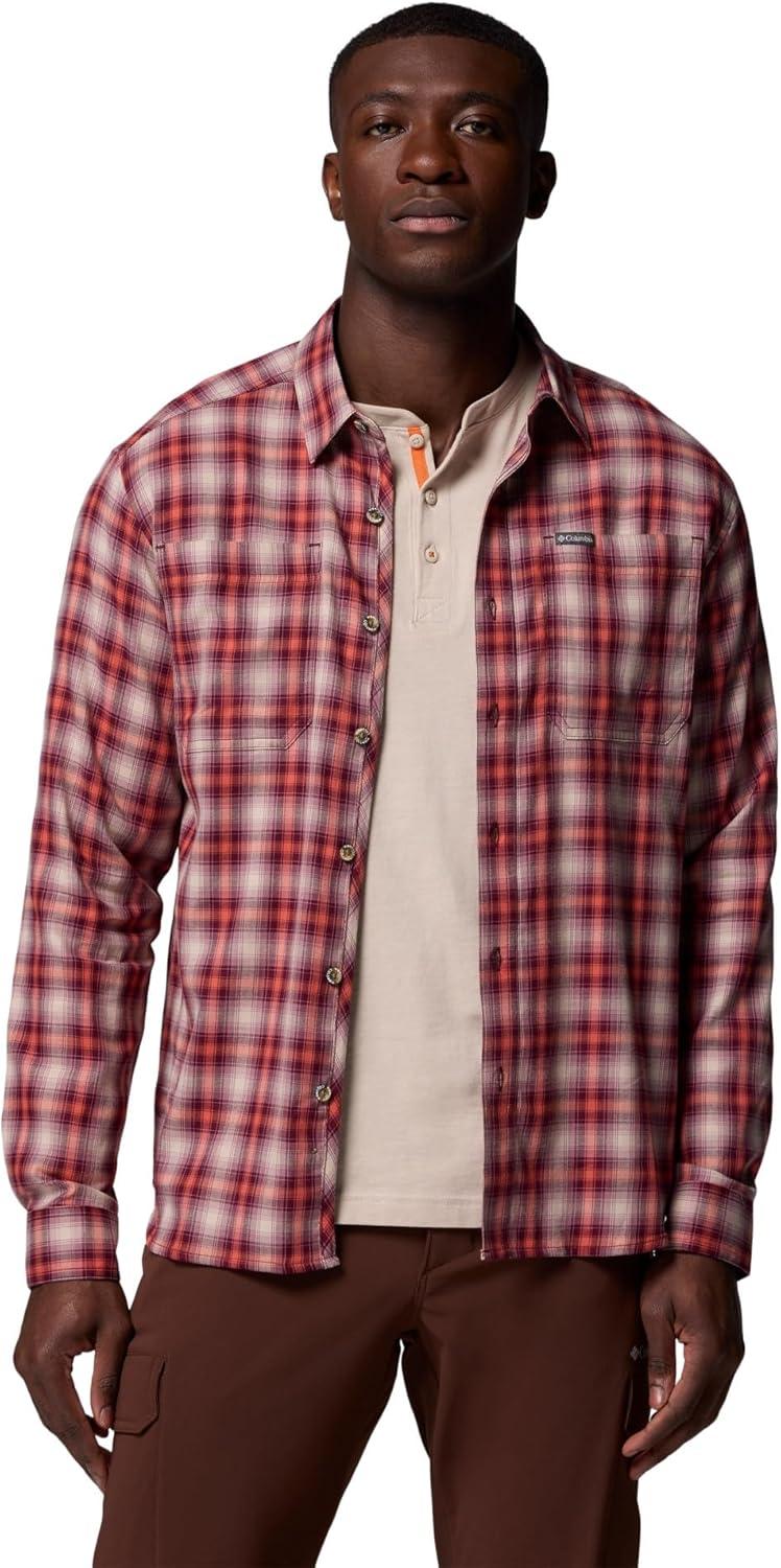 imageColumbia mens Vapor Ridge IV Long SleeveRich Wine Switch Black Tartan