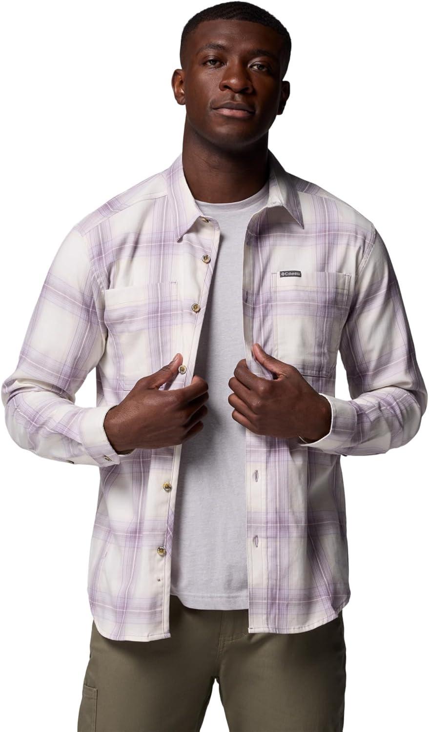 imageColumbia mens Vapor Ridge IV Long SleeveShale Purple Riverbank Ombre