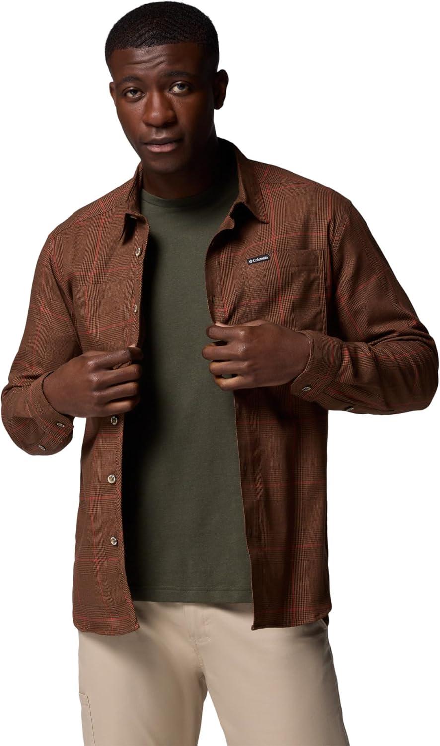 imageColumbia mens Vapor Ridge IV Long SleeveTobacco Glen Plaid