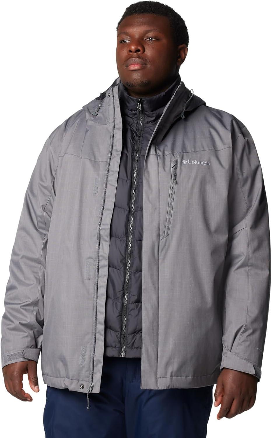 imageColumbia mens Whirlibird V Interchange JacketCity Grey Melange