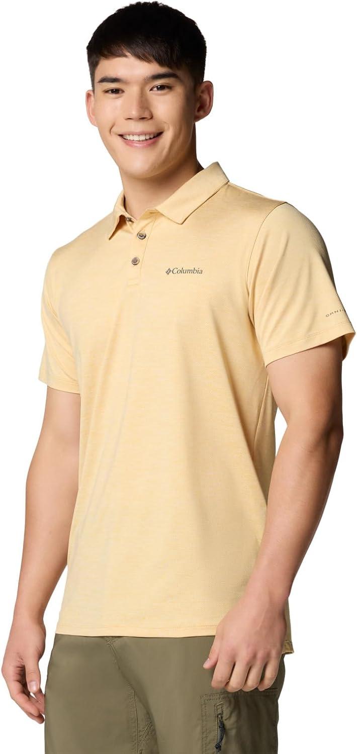 imageMens Tech Trail Utility PoloSand Dune Heather