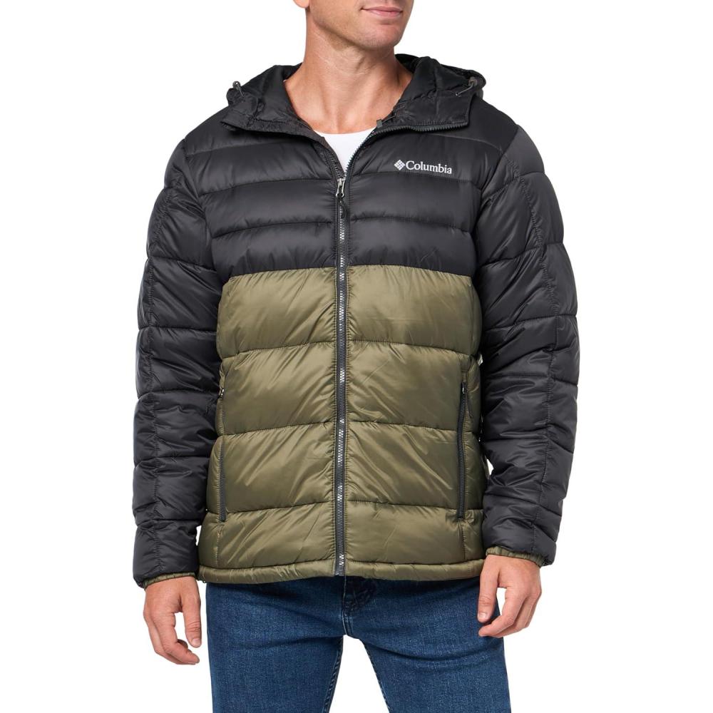 imageColumbia Mens Buck Butte II Insulated Hooded JacketStone GreenShark