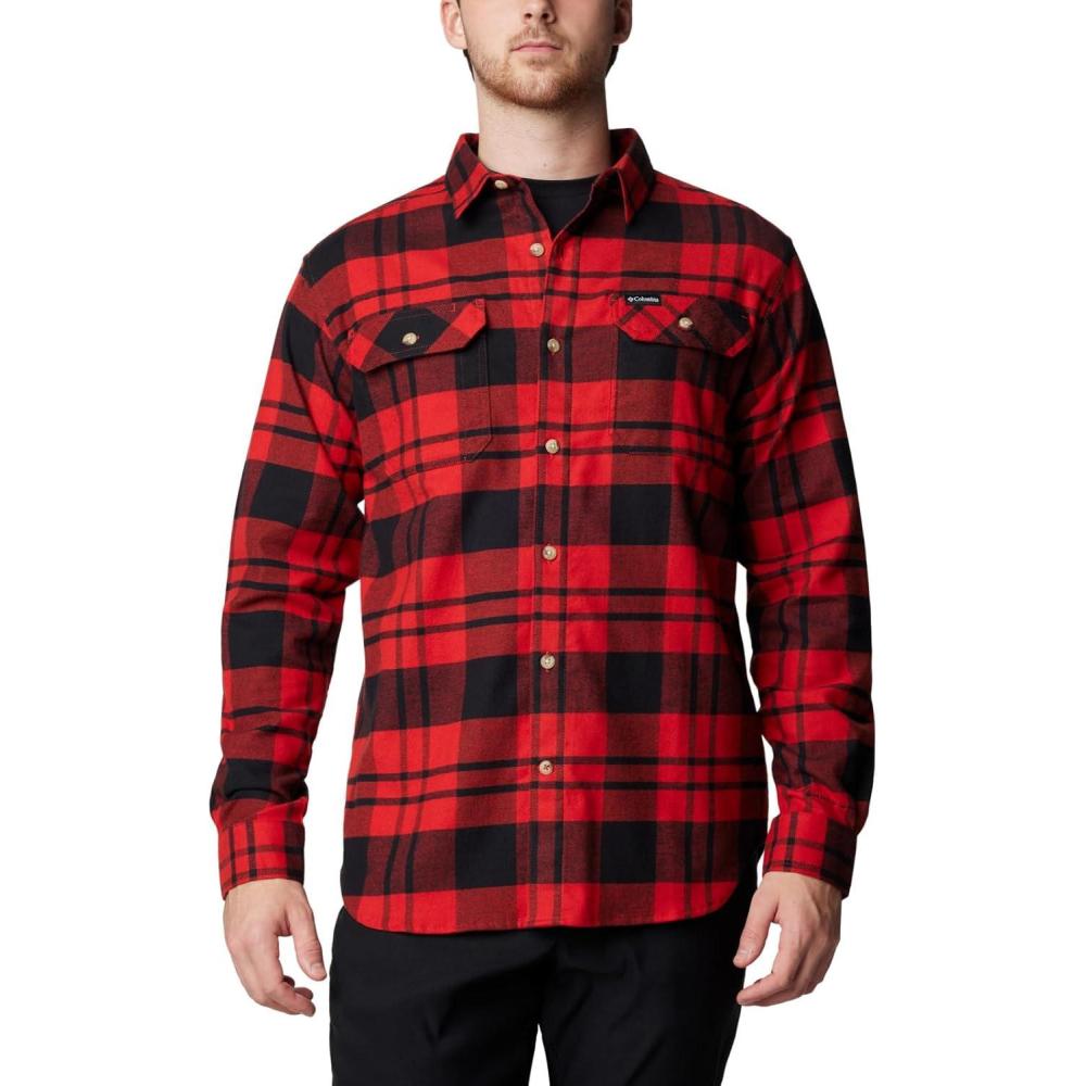 imageColumbia Mens Flare Gun Stretch FlannelSail Red River Crossing Plaid