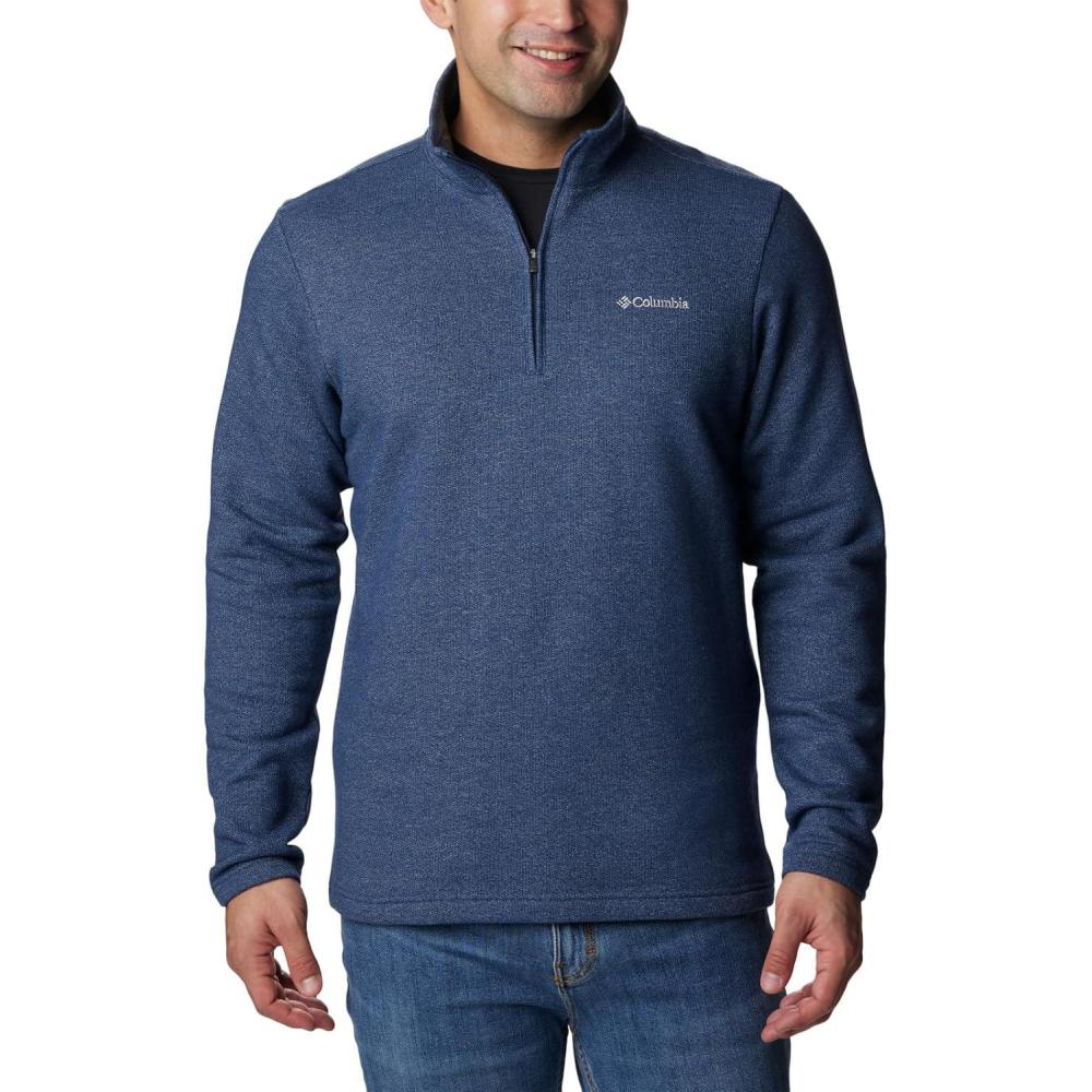 imageColumbia Mens Great Hart Mountain III Half ZipDark Mountain Heather