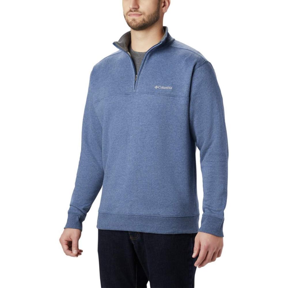 imageColumbia Mens Hart Mountain II Half Zip JacketCarbon Heather