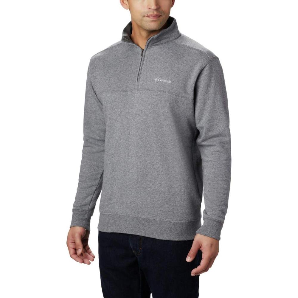 imageColumbia Mens Hart Mountain II Half Zip JacketCharcoal Heather