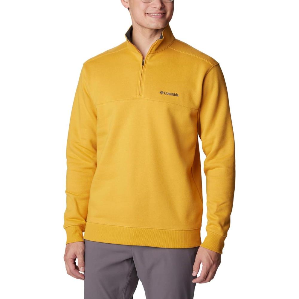 imageColumbia Mens Hart Mountain II Half Zip JacketRaw Honey