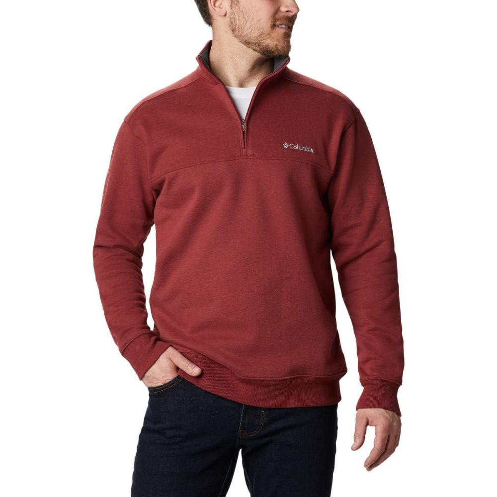imageColumbia Mens Hart Mountain II Half Zip JacketRed Jasper