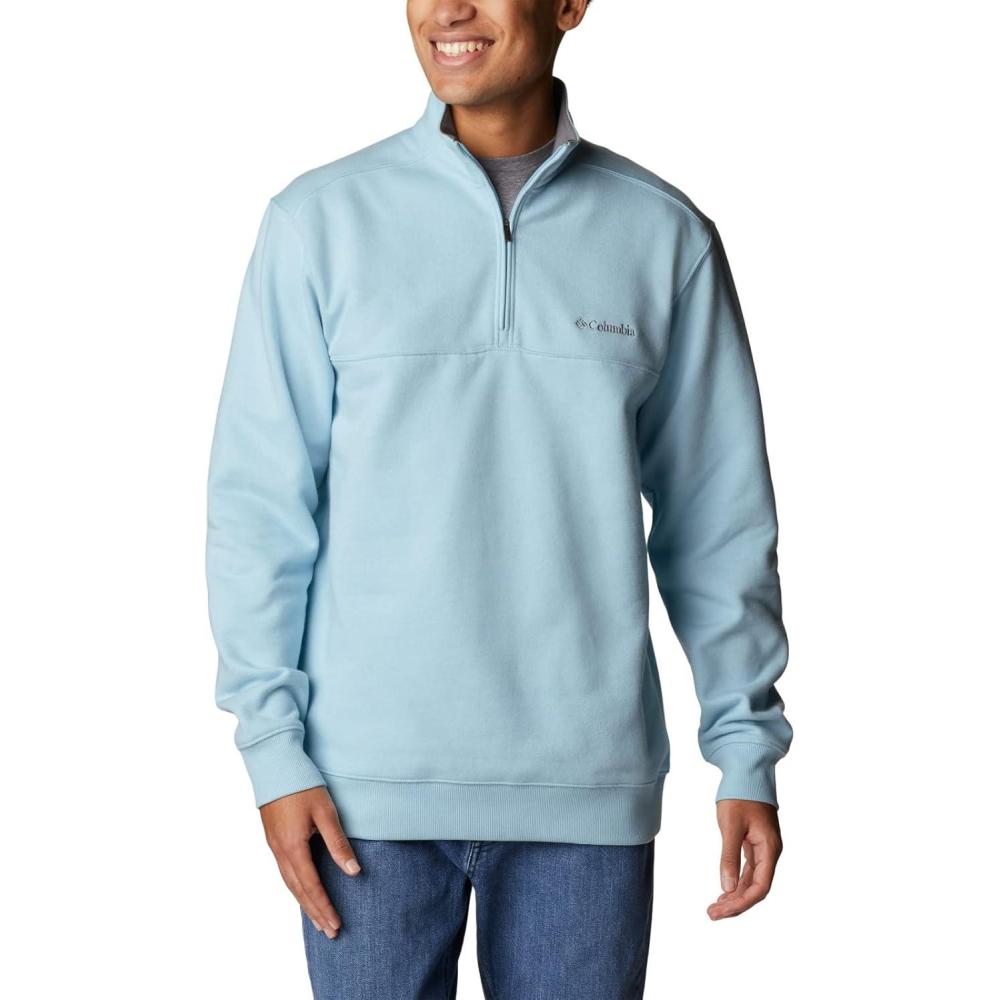 imageColumbia Mens Hart Mountain II Half Zip JacketSky Blue Heather