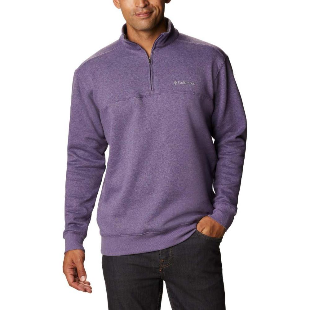 imageColumbia Mens Hart Mountain II Half Zip JacketSoft Purple Heather