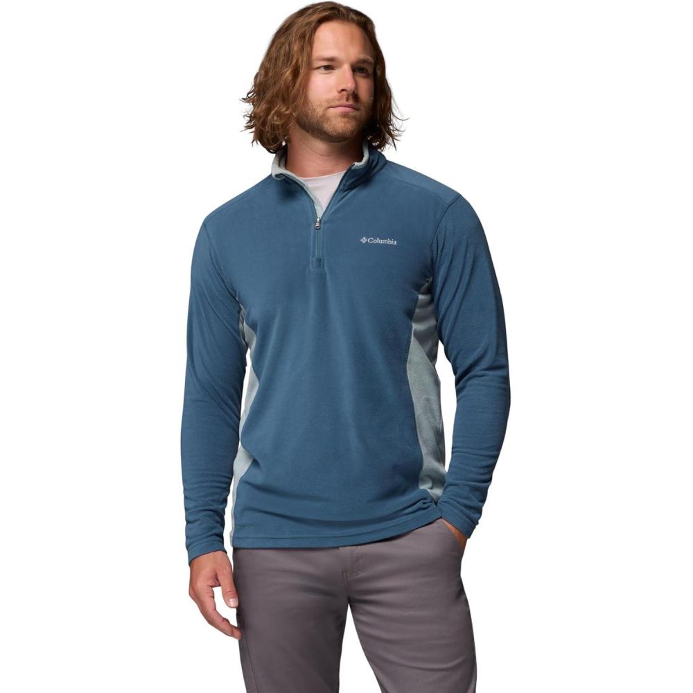 imageColumbia Mens Klamath Range Ii Half ZipEverblueCrushed Blue