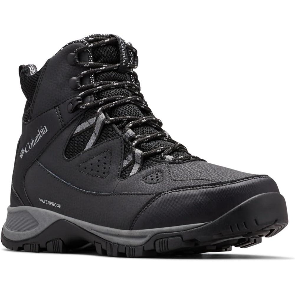 imageColumbia Mens Liftop III Snow BootsBlackTitanium Grey Steel