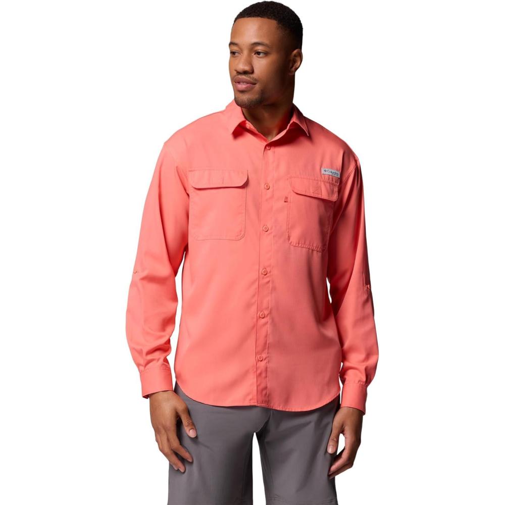 imageColumbia Mens PFG Backwater Long Sleeve ShirtMelonade
