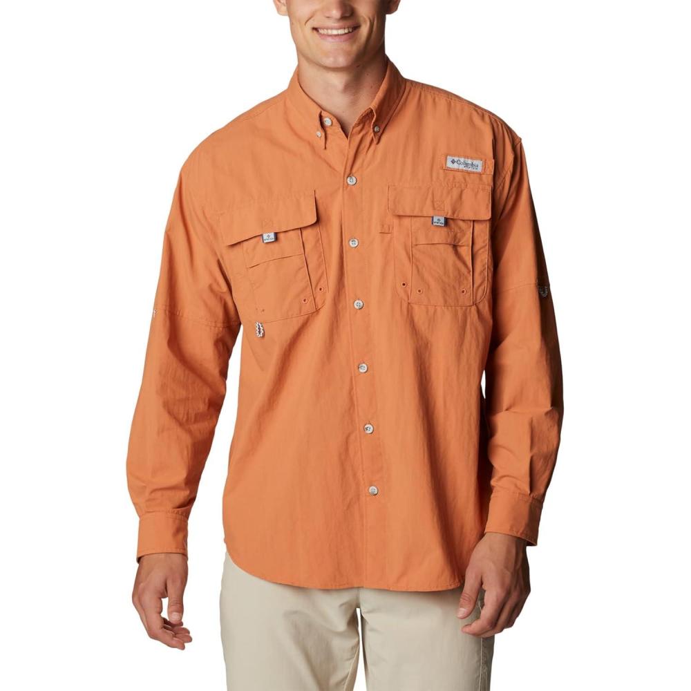 imageColumbia Mens PFG Bahama II Long Sleeve ShirtIsland Orange