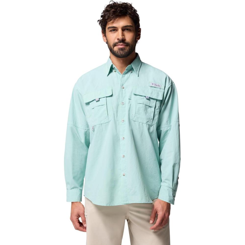 imageColumbia Mens PFG Bahama II Long Sleeve ShirtMisty Jade