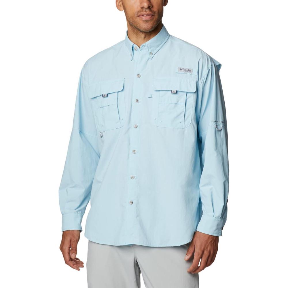 imageColumbia Mens PFG Bahama II Long Sleeve ShirtSpring Blue