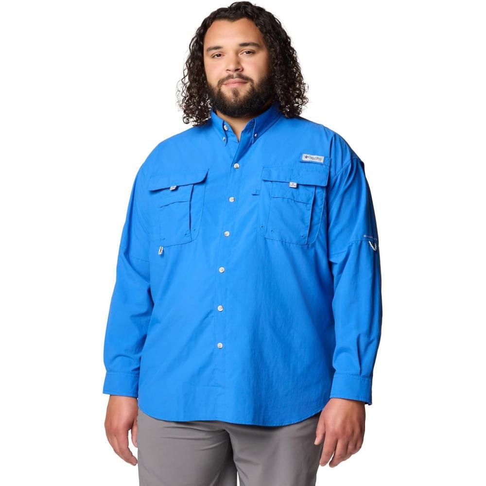 imageColumbia Mens PFG Bahama II Long Sleeve ShirtVivid Blue
