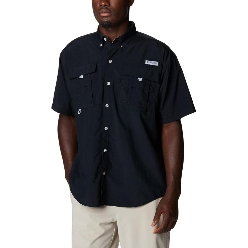 imageColumbia Mens PFG Bahama II Short Sleeve ShirtBlackRealtree Edge