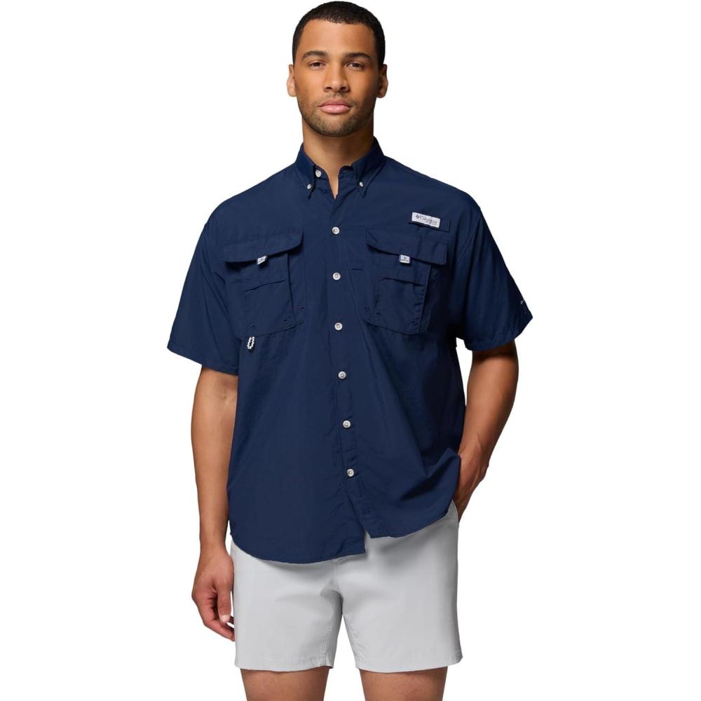 imageColumbia Mens PFG Bahama II Short Sleeve ShirtCollegiate Navy