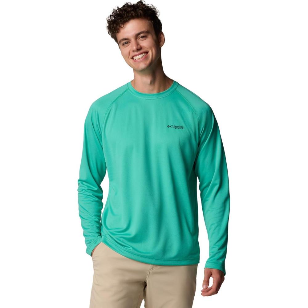 imageColumbia Mens PFG Solar Stream Long SleeveGlaze Green