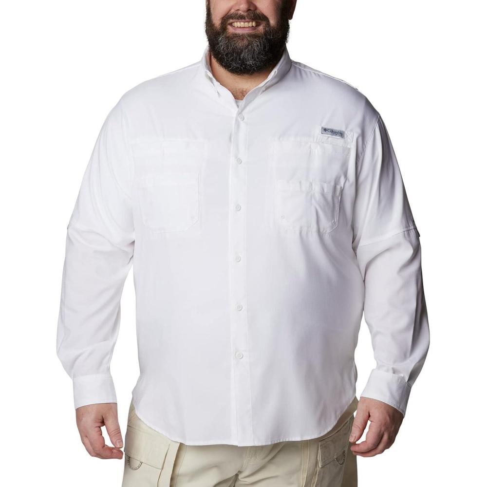 imageColumbia Mens PFG Tamiami Ii Long Sleeve ShirtWhite