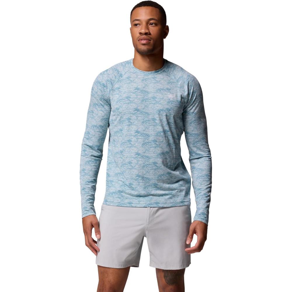 imageColumbia Mens PFG Uncharted Long SleeveCrushed Blue Pez Gallo