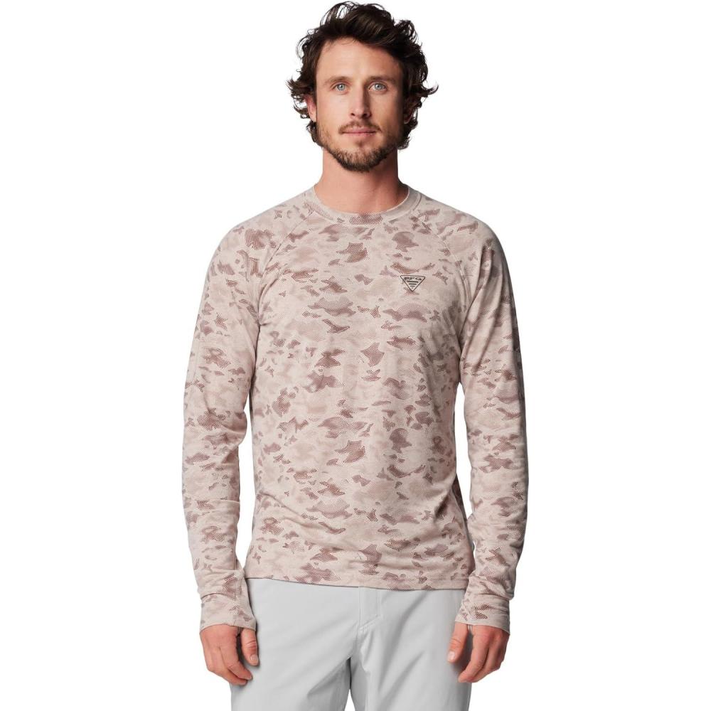 imageColumbia Mens PFG Uncharted Long SleeveCrushed Clay Uncharted Waters