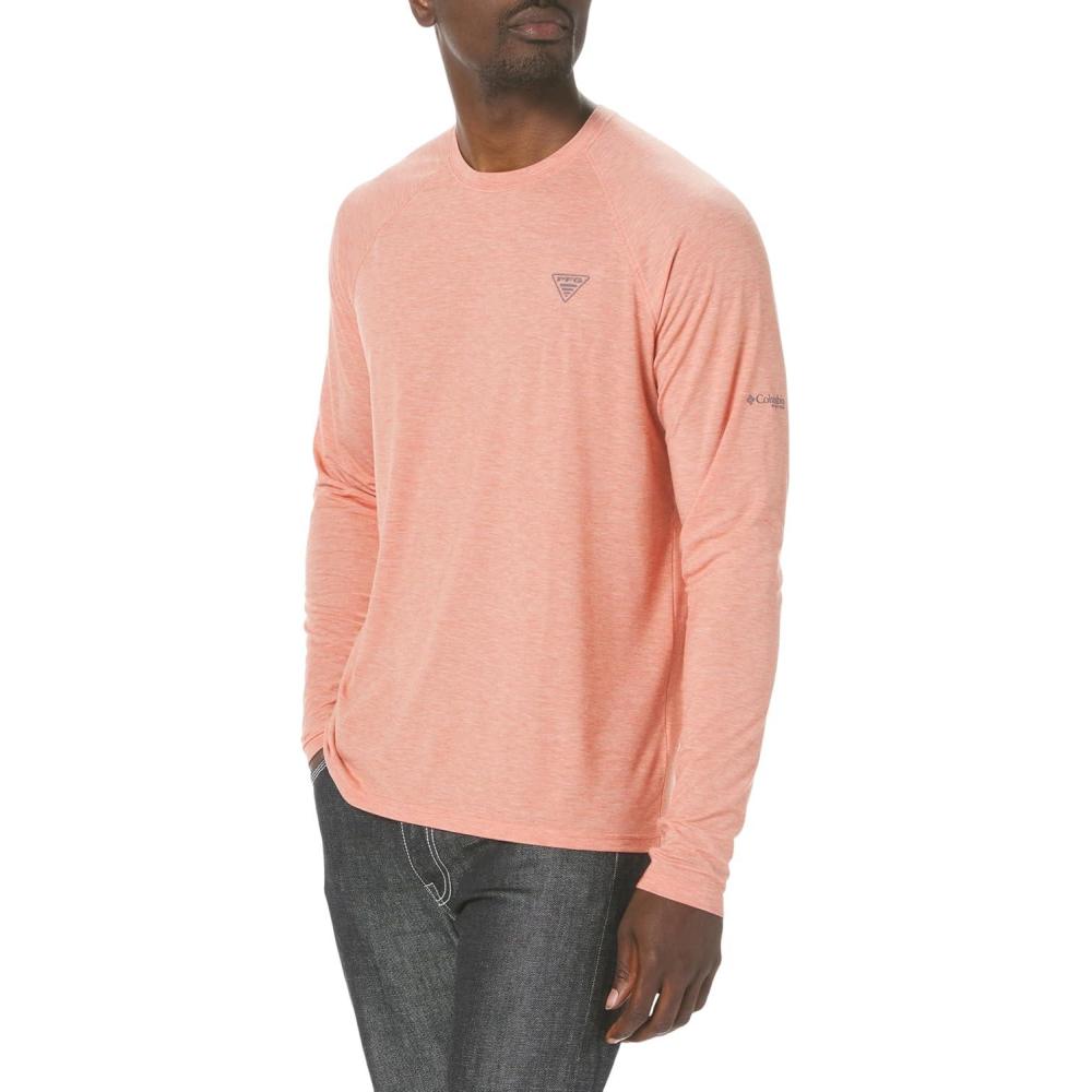 imageColumbia Mens PFG Uncharted Long SleeveFaded Peach Heather