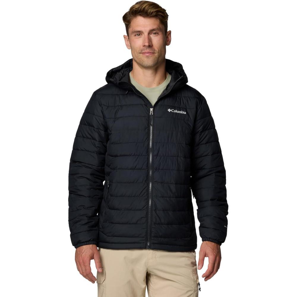 imageColumbia Mens Powder Lite II Hooded JacketBlack