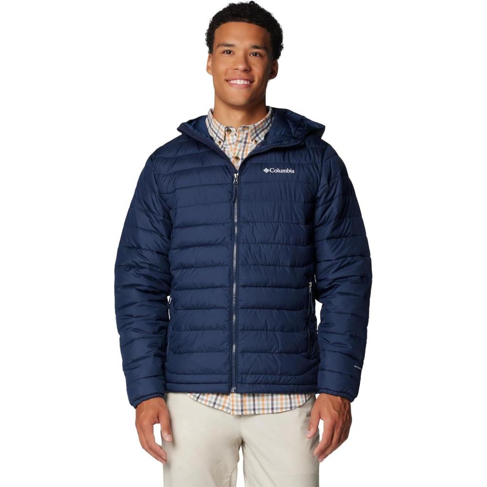 imageColumbia Mens Powder Lite II Hooded JacketCollegiate Navy