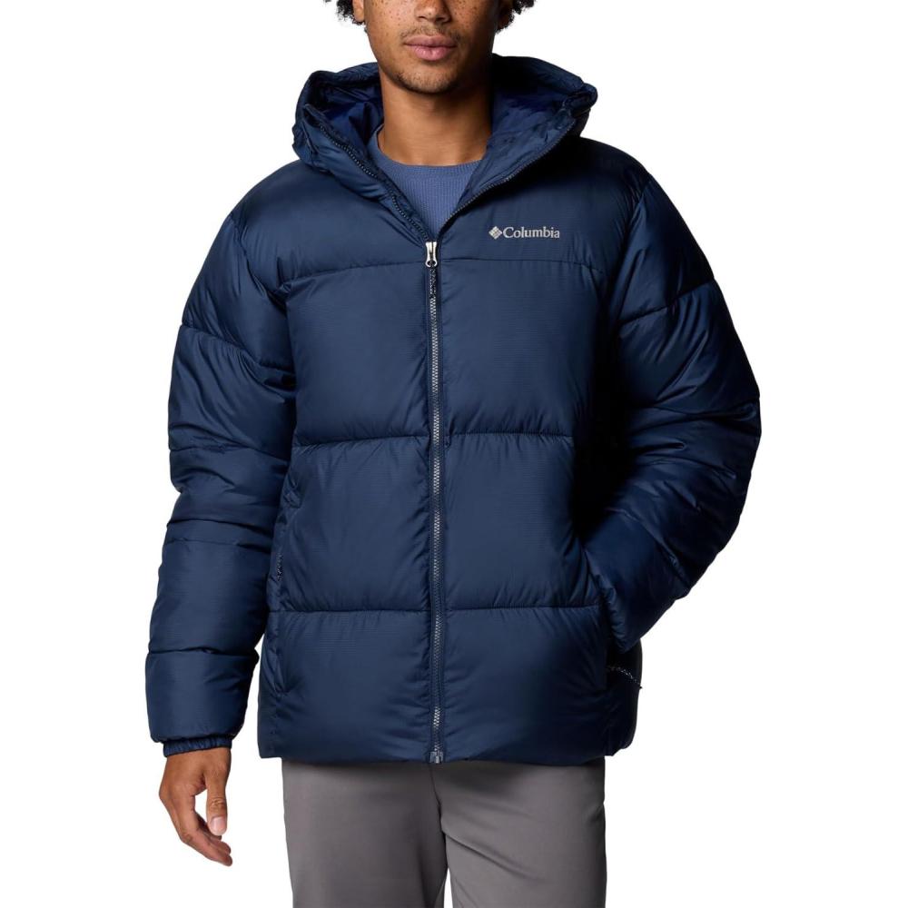 imageColumbia Mens Puffect II Hooded JacketCollegiate Navy