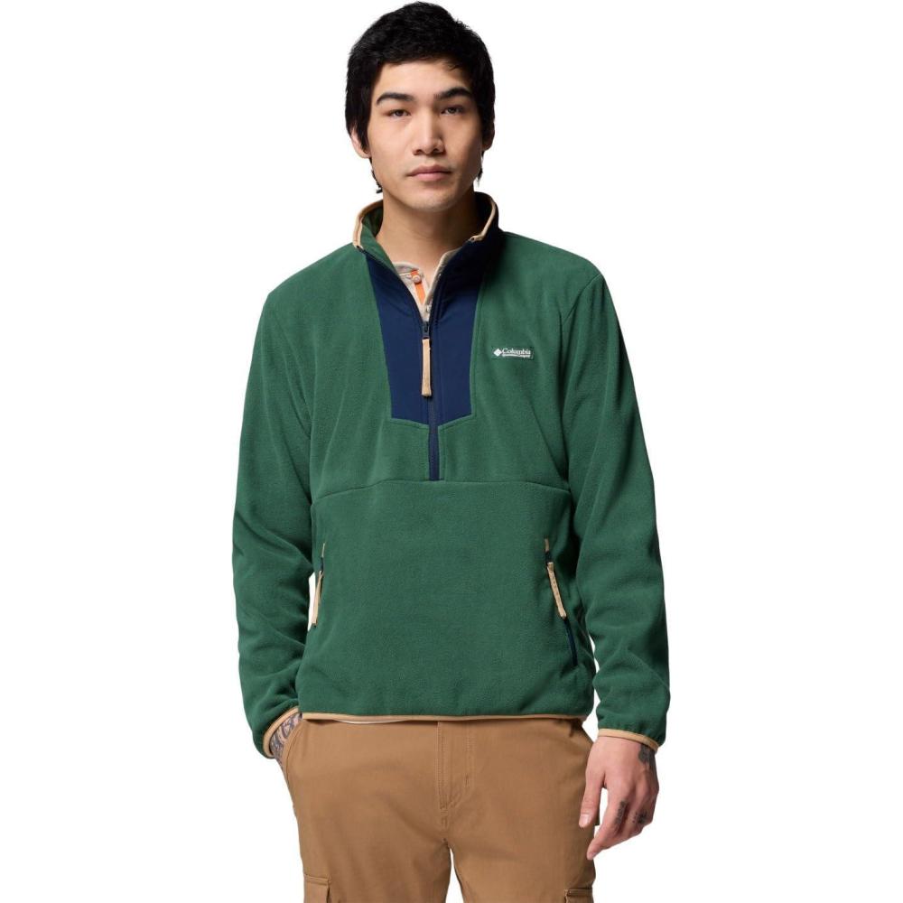 imageColumbia Mens Sequoia Grove Half Zip FleeceRain ForestCollegiate Navy