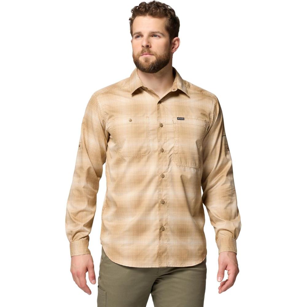 imageColumbia Mens Silver Ridge Utility Lite Plaid Long SleeveDelta Ridge Ombre